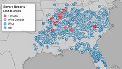 Карта торнадо