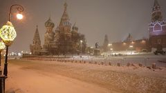 Заснеженная Москва