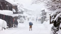 Снегопад в Японии