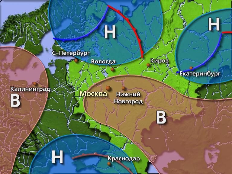 Карта циклонов спб