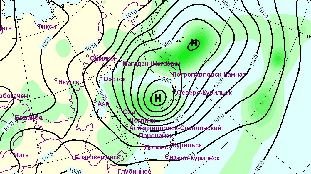Карта погоды дальний восток хабаровск