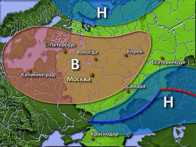 Карта погоды вологда