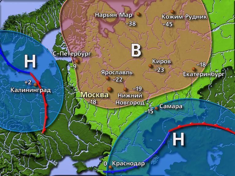 Метеорологическая карта тула