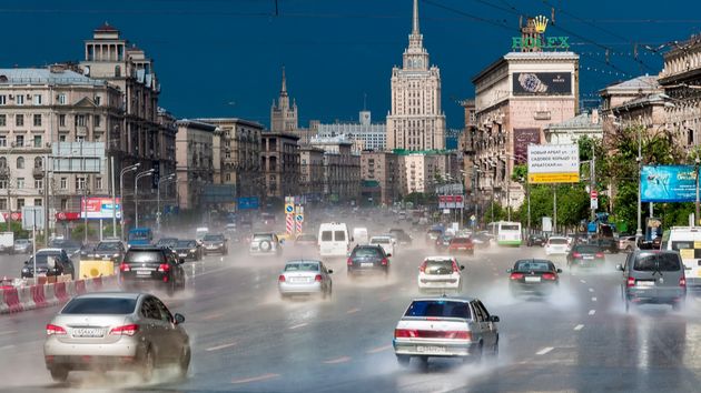 Дождь в Москве