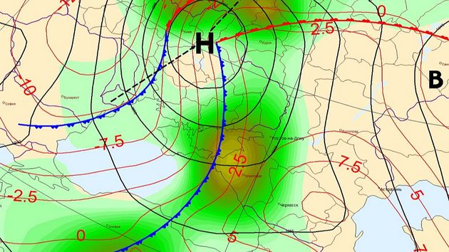 Карта погоды Кубань