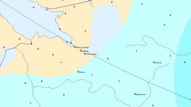 Карта погоды снег