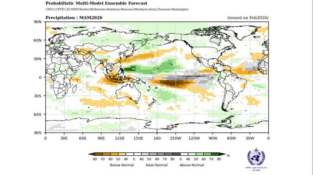 Прогноз аномалий осадков МАМ