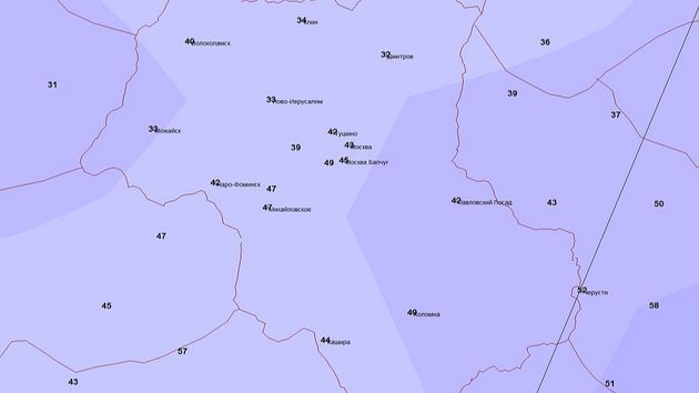 Карта погоды снег