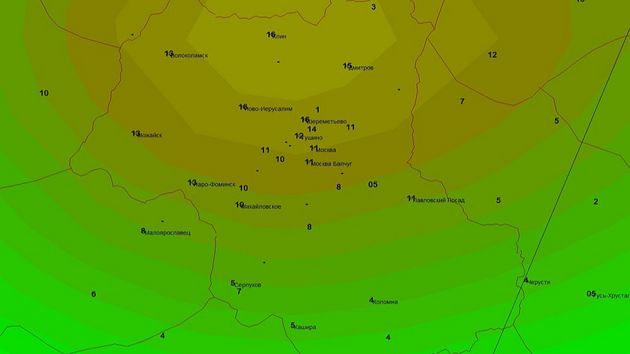 Карта погоды осадки