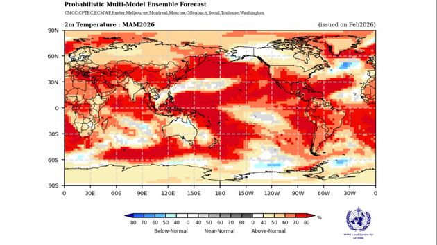 Прогноз аномалий температуры МАМ