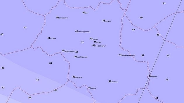 Карта погоды снег